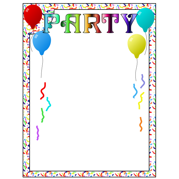 SVG Party frame