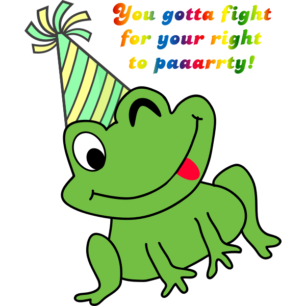 SVG Party Frog