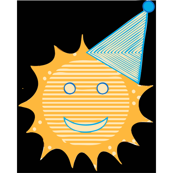 SVG Party Hat Sunshine