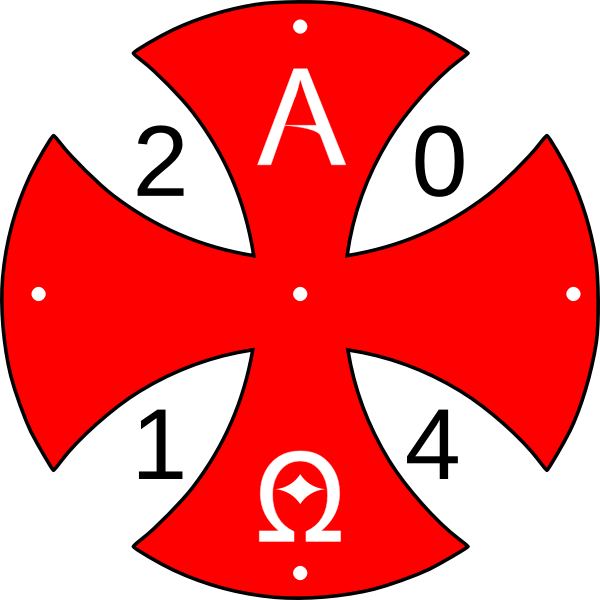 SVG Paschal Candle symbol