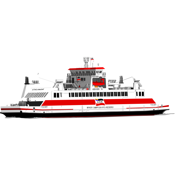 SVG Passenger cruise ship vector image
