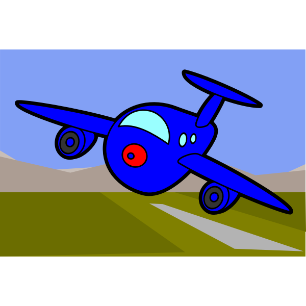 SVG Passenger plane image