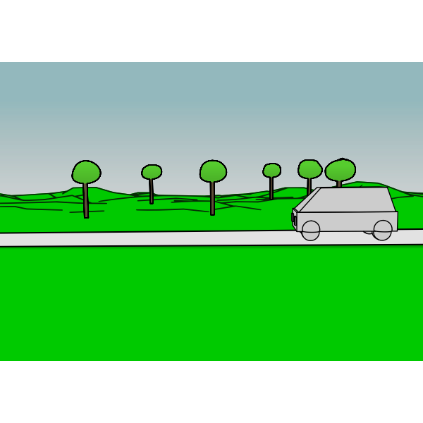 SVG Passing car