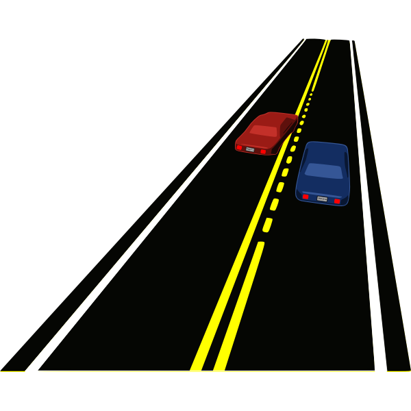 SVG Passing zone vector illustration