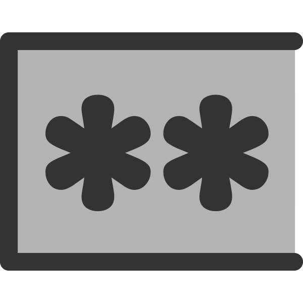 SVG Password icon