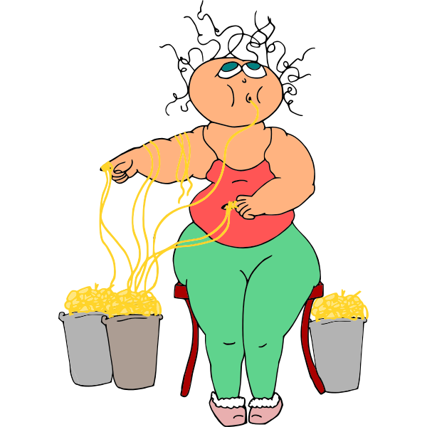 SVG Pasta Girl