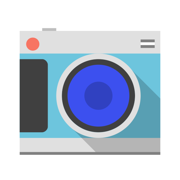 SVG Pastel colored camera vector image