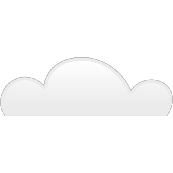 SVG Pastel colored cloud sign vector image