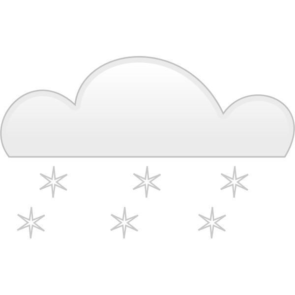 SVG Pastel colored snowfall sign vector clip art