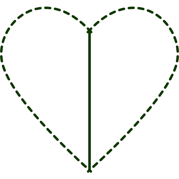 SVG Patchwork heart vector clip art