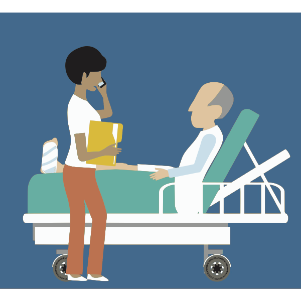 SVG Patient and nurse