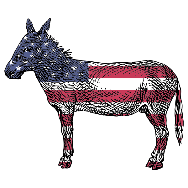 SVG Patriotic Donkey