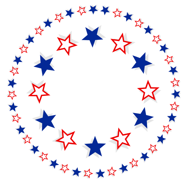SVG Patriotic stars