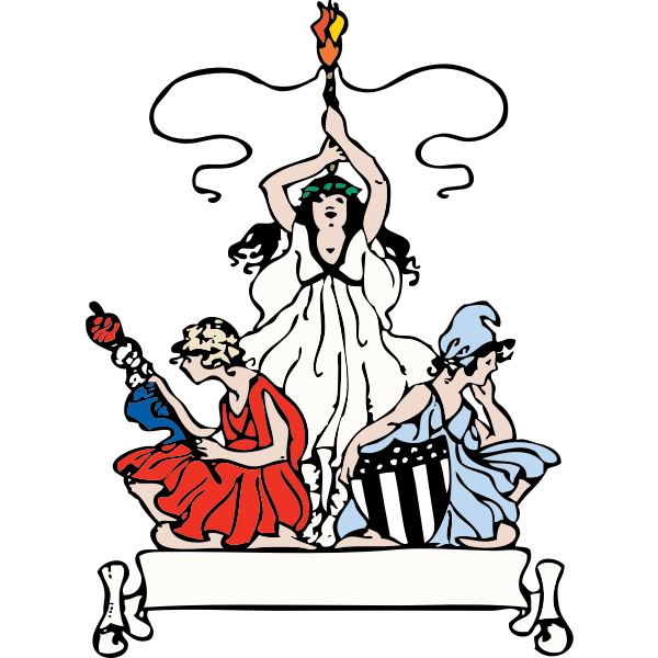 SVG patriotic women