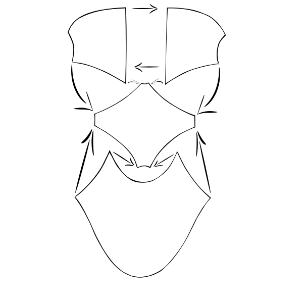 SVG Pattern of ballet slipper