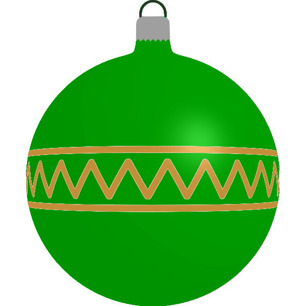 SVG Patterned green bauble