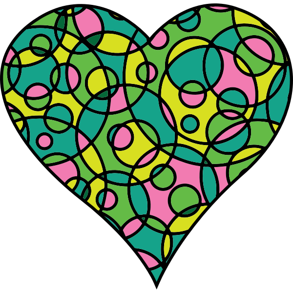 SVG Patterned Heart 22
