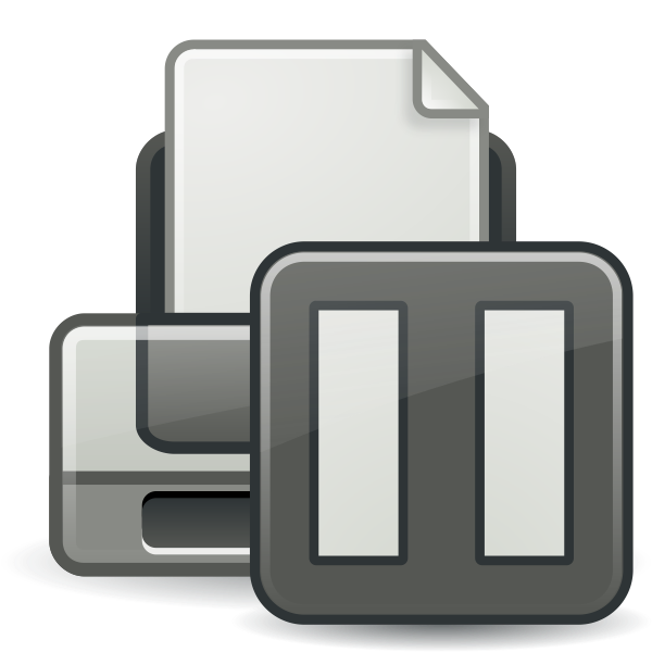 SVG Paused printer