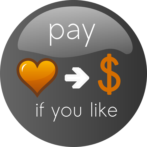SVG Pay If you Like Button Vector