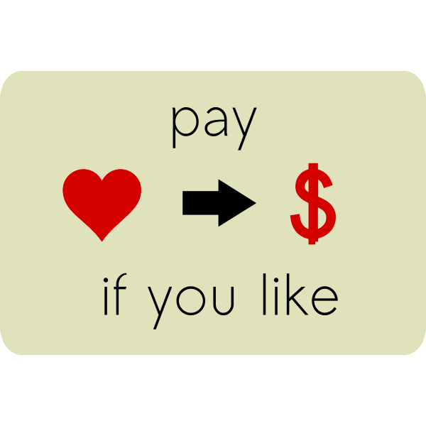 SVG Pay if you like vector label