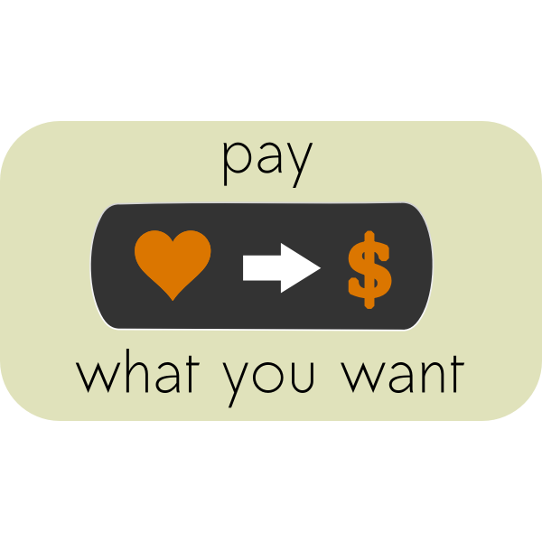SVG Pay What You Want Button