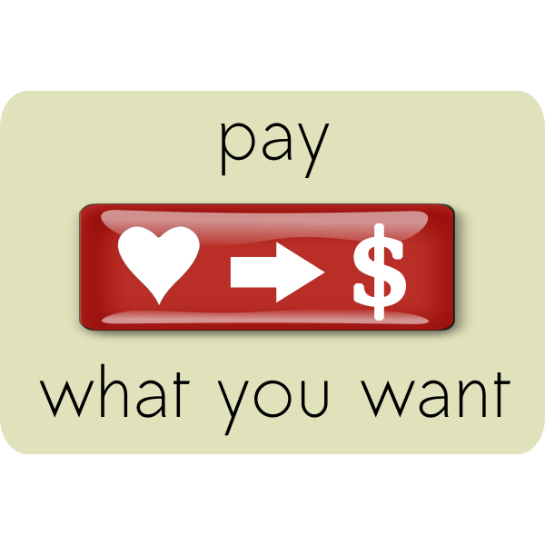SVG Pay What You Want Design Element