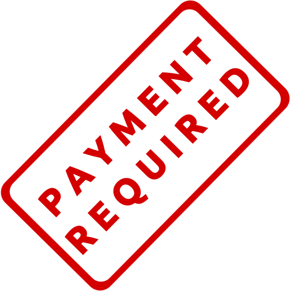 SVG Payment required stamp imprint vector illustration