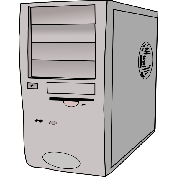 SVG PC case vector clip art