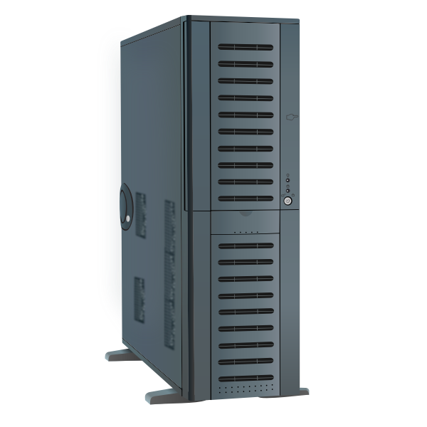 SVG PC computer system unit vector illustratioon