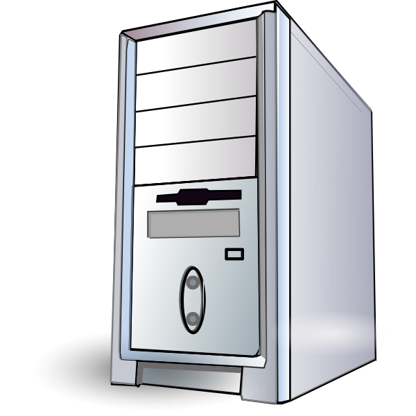 SVG PC CPU box vector image