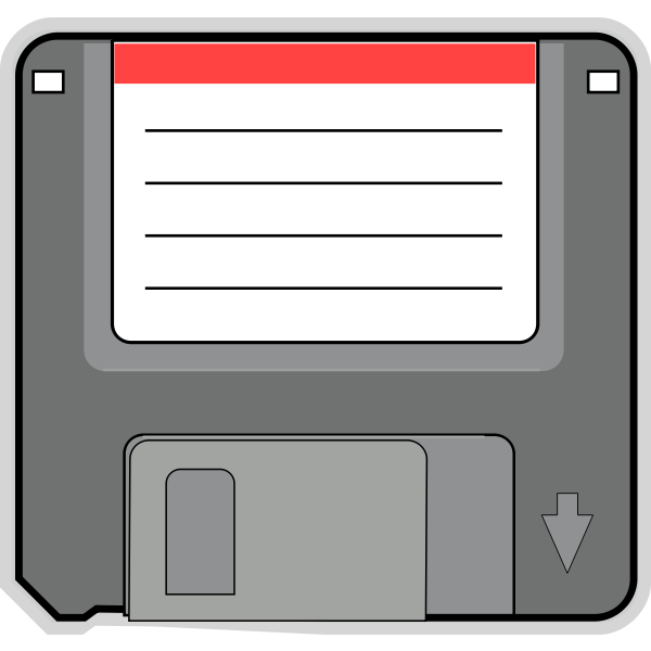 SVG PC floppy disk vector image