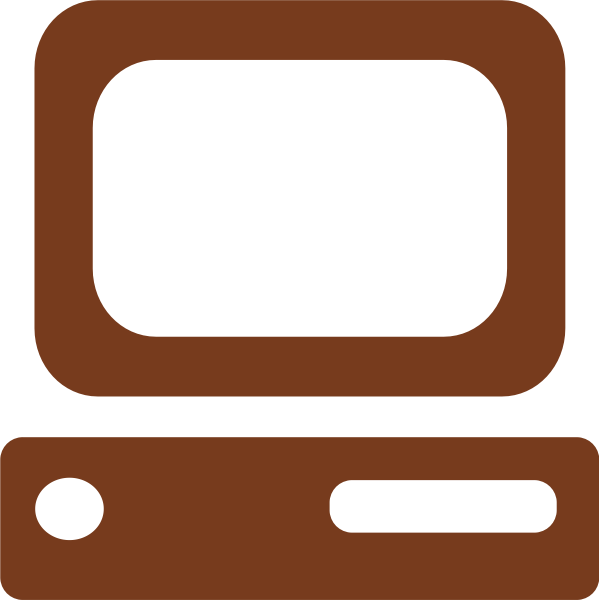 SVG Pc Icon pc-blue remix