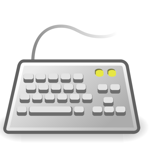 SVG PC keyboard icon vector illustration