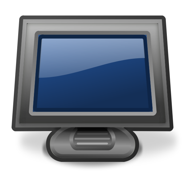 SVG PC monitor vector illustration