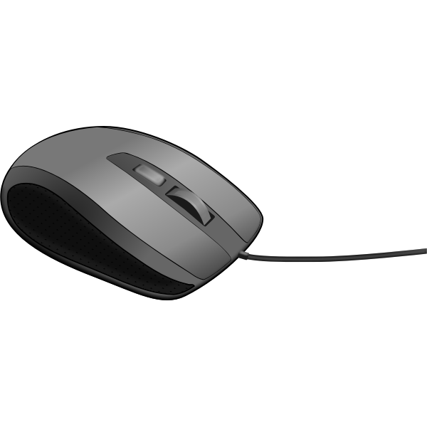 SVG PC mouse vector drawing