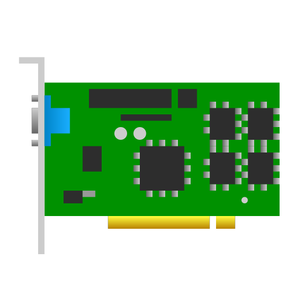 SVG PCI video card vector icon