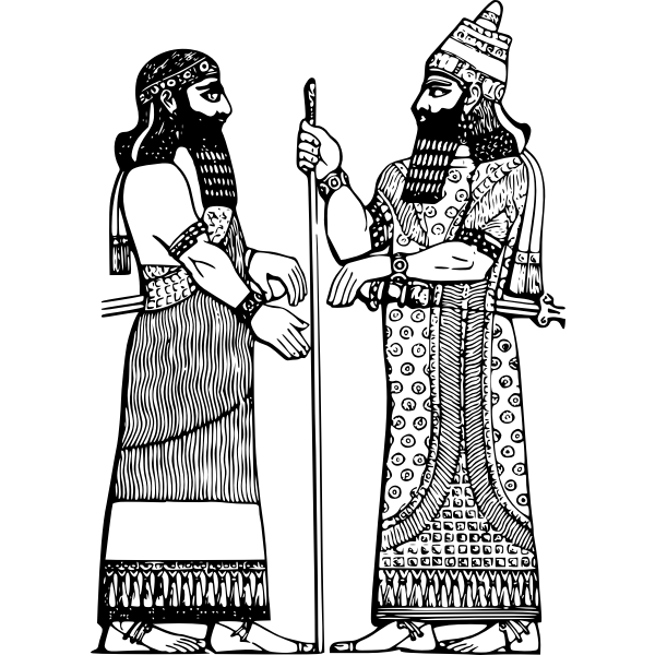 SVG pd assyrian king
