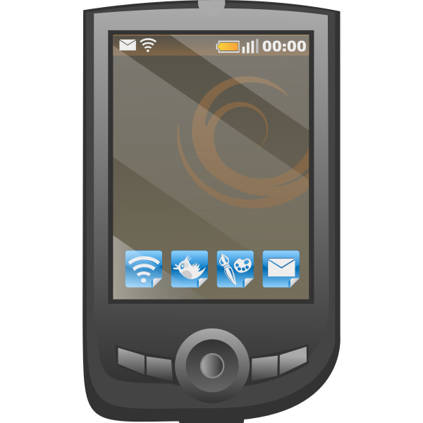 SVG PDA Graphite vector image