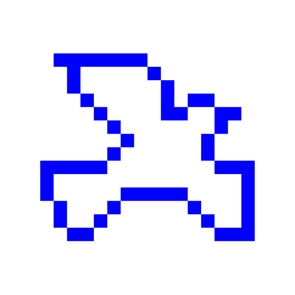 SVG Peace dove in pixels