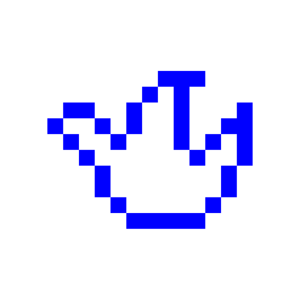 SVG Peace dove pixels