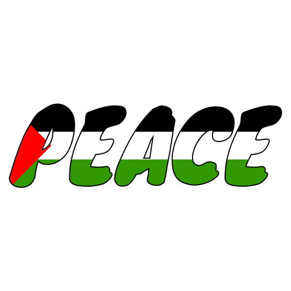 SVG Peace for Palestine Vector Decal