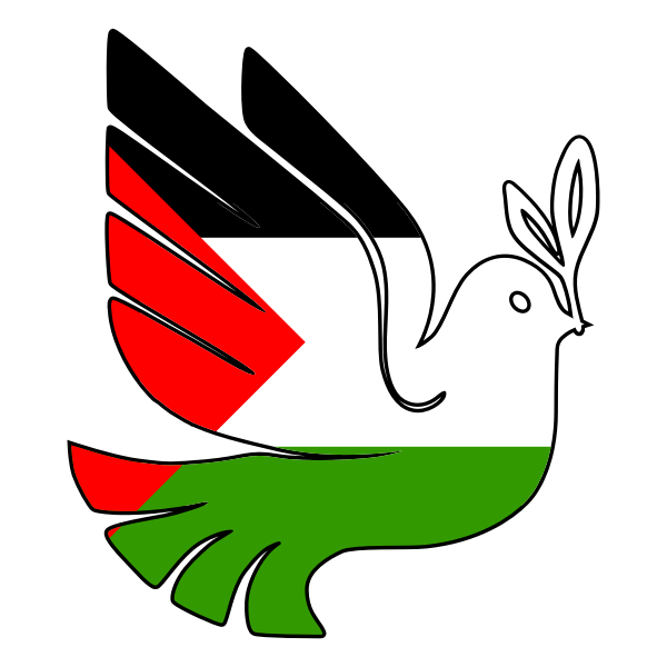 SVG Peace for Palestine vector image
