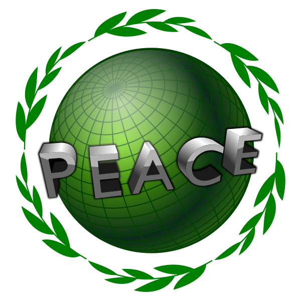 SVG Peace globe vector illustration