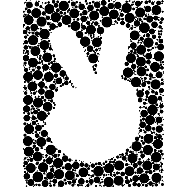 SVG Peace print symbol