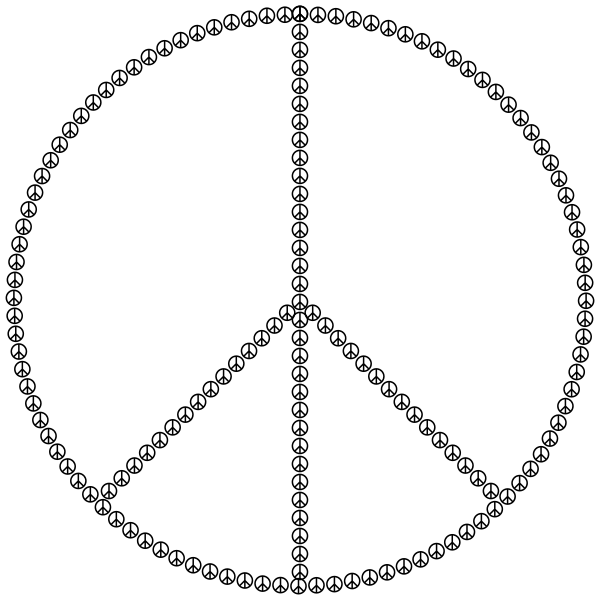 SVG Peace Sign Fractal