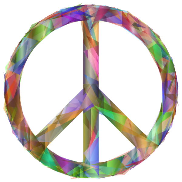 SVG Peace Sign Geometric