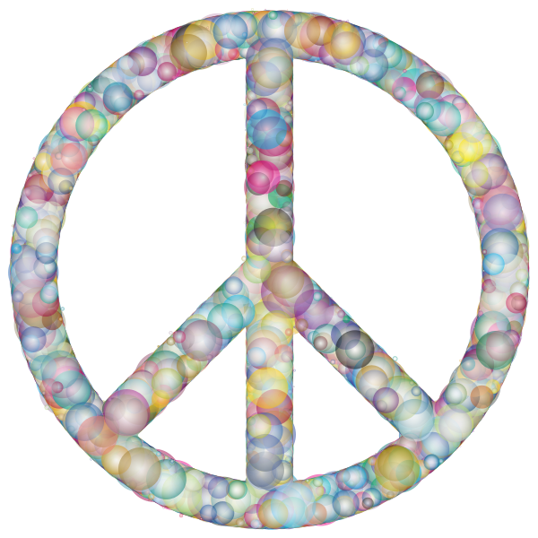 SVG Peace Sign Geometric II
