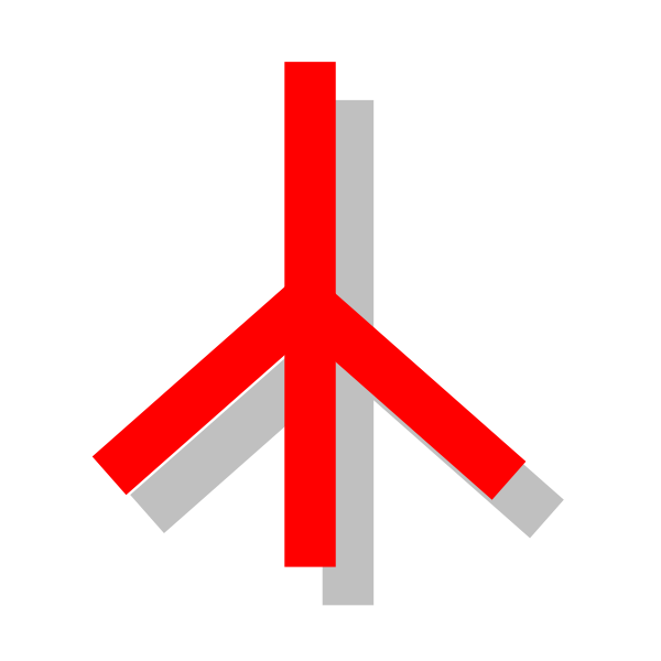 SVG Peace sign vector image