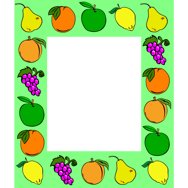 SVG Peace symbol with fruits