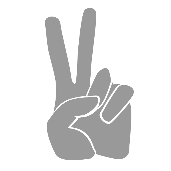 SVG Peace victory hand gesture vector image